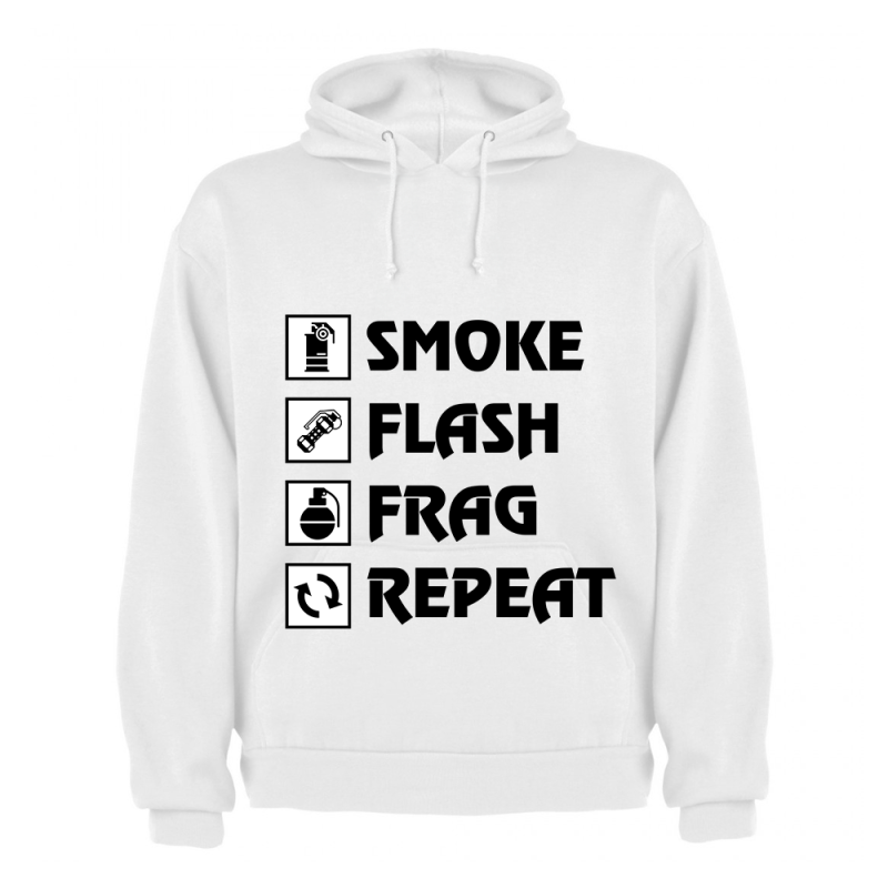 "Smoke, Flash, Frag, Repeat" Pulcsi