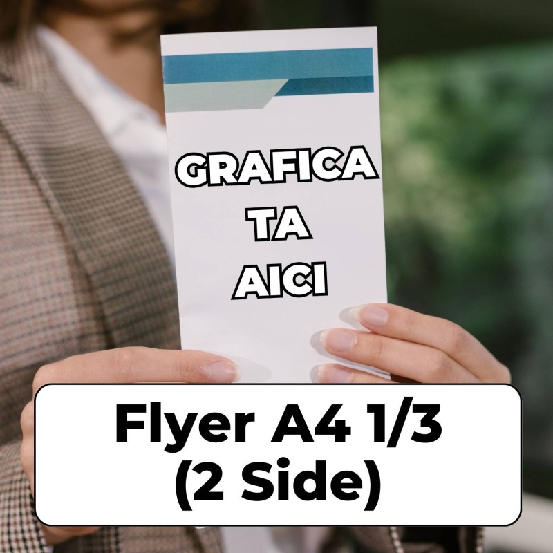 Pliant 1/3 A4 (Față și Verso)