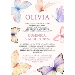 Invitație Botez (Model 6)