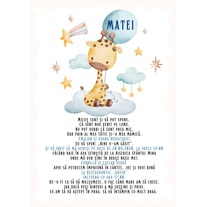 Keresztelői Meghívó (11. Modell)