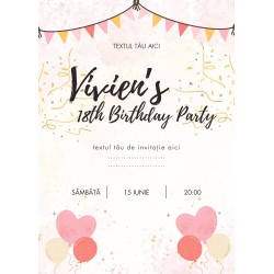 Szülinapi Meghívó (3. Modell)