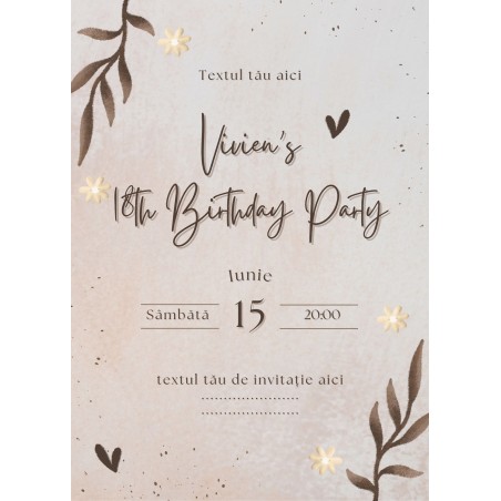 Szülinapi Meghívó (6. Modell)