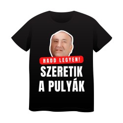 Tricou Negru Model 3 ("Hadd legyen!")