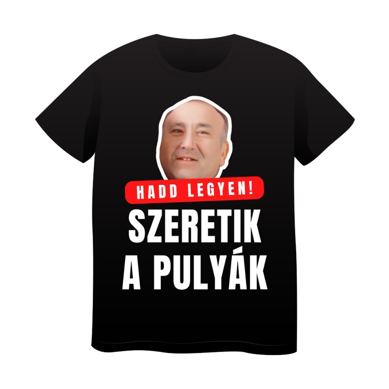 Tricou Negru Model 3 ("Hadd legyen!")