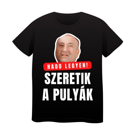 Tricou Negru Model 3 ("Hadd legyen!")