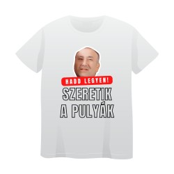 Tricou Alb Model 3 ("Hadd legyen!")