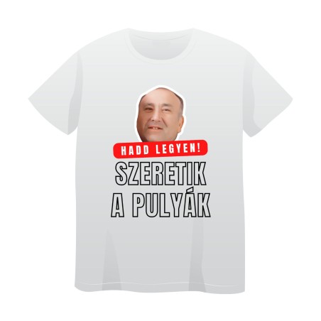 Tricou Alb Model 3 ("Hadd legyen!")