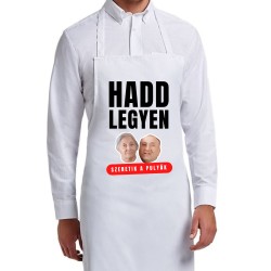 "Hadd legyen!" Konhyai kötény (3. modell)