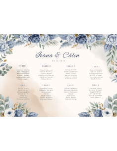 Listă cu invitați Nuntă (Model 4)