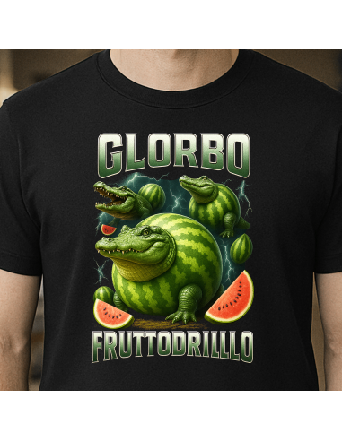 "Glorbo Fruttodrillo" Fekete Póló
