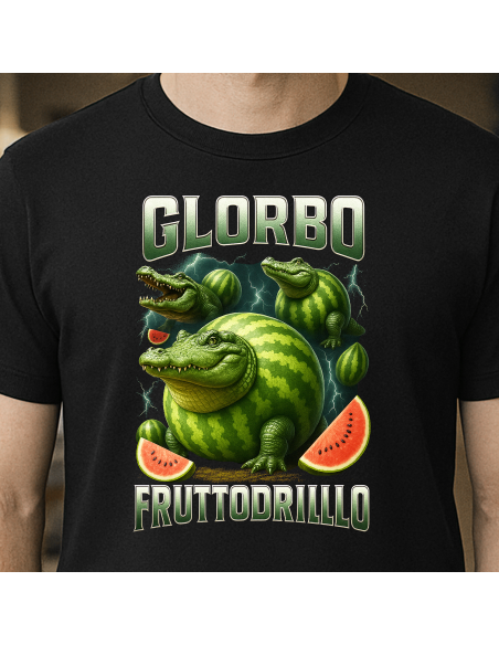 "Glorbo Fruttodrillo" Fekete Póló