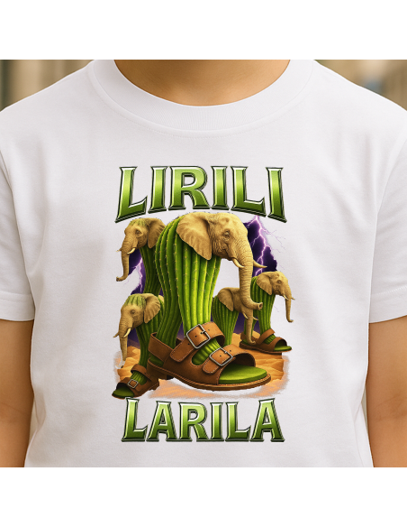 "Lirili Larila" Fehér gyerek póló