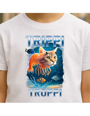 "Trippi Troppi" Fehér gyerek póló