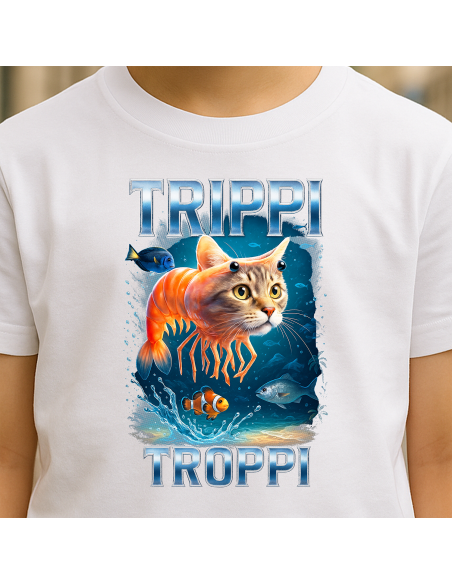 "Trippi Troppi" Fehér gyerek póló