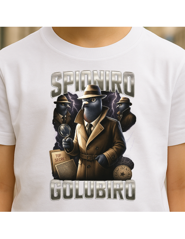"Spioniro Golubiro" Fehér gyerek póló