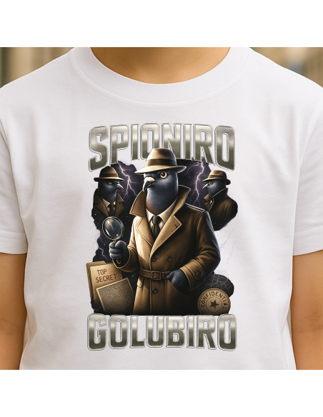 "Spioniro Golubiro" Fehér gyerek póló